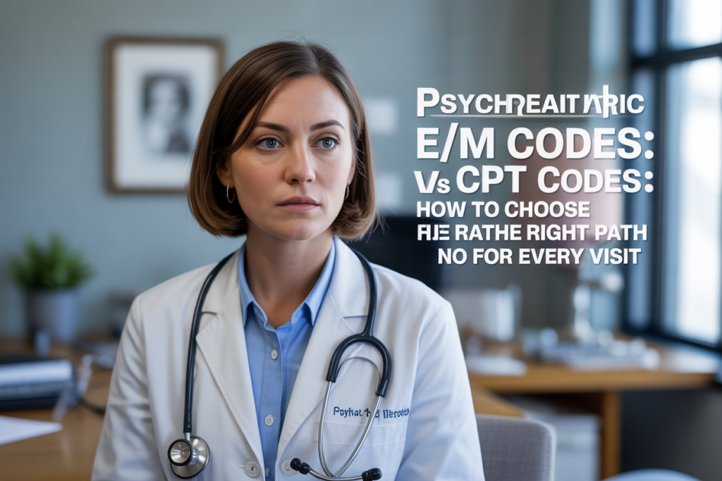 Psychiatric E/M Codes vs CPT Codes: How to Choose the Right Path for Every Visit